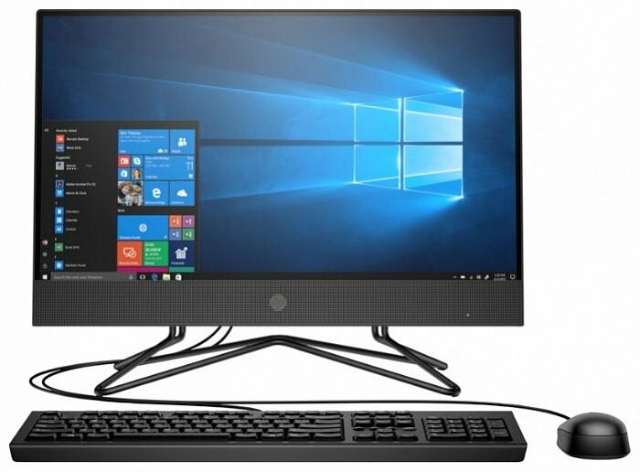 HP 200 G4 21.5"/i3-10110U/4Gb/ 1Tb HDD/Intel® UHD Graphics/DVD-RW/ Win10Pro(9US62EA) серый