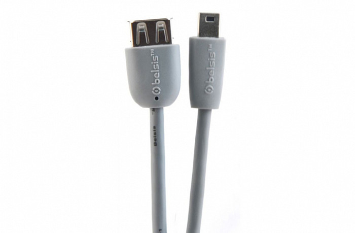 BELSIS BW1722 USB 2.0A розетка-Mini USB с 5P вилка 0,5м
