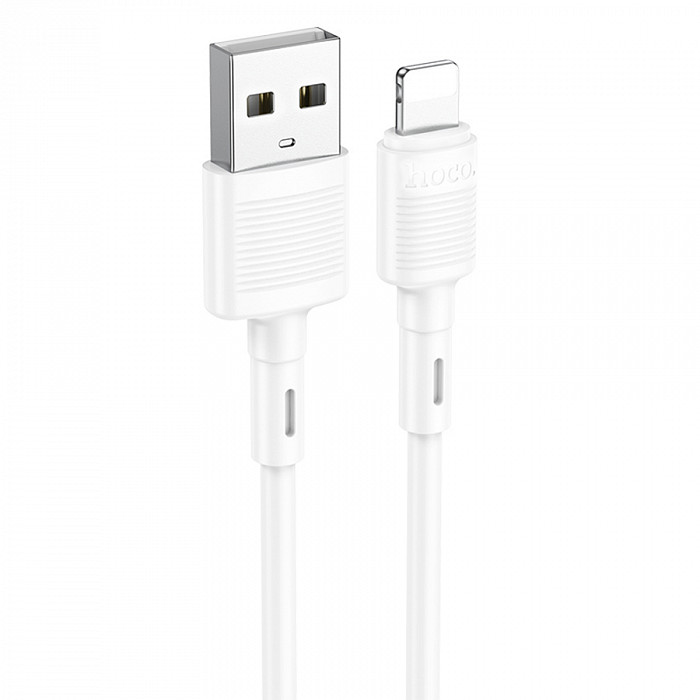 HOCO X83iUSB 2.4A Lightning 8-pin 1м, белый