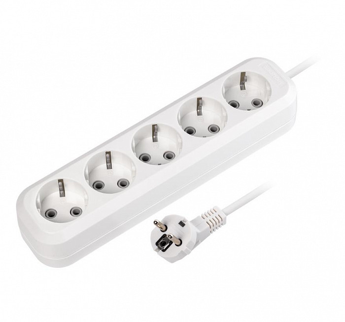SMARTBUY (SBE-16-5-10-Z) 10м 5роз, белый