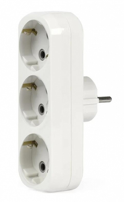 Тройник SMARTBUY (SBE-16-A02-3z) 3 гнезда с заземлением