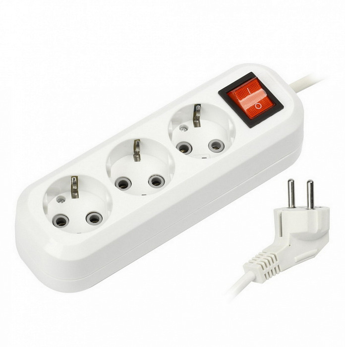 SMARTBUY (SBE-16-3-10m-ZS) 10м 3роз, белый