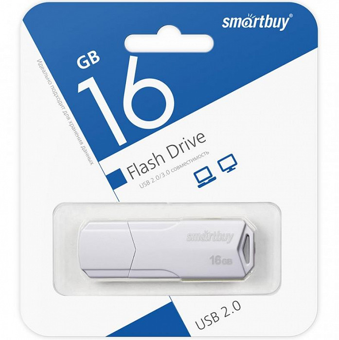 SMARTBUY (SB16GBCLU-W) UFD 2.0 016GB CLUE White